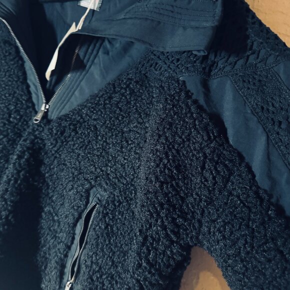 FREE PEOPLE Movement Care FP Seaside Fleece Black Jacket Size L NWT - Picture 11 of 13